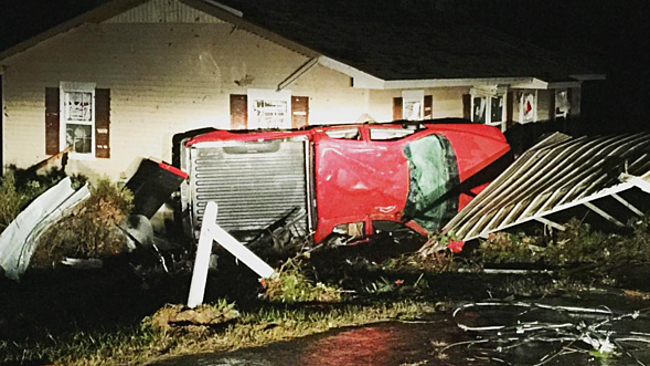 Storms in Selmer, Tenn., caused extensive damage on Dec. 23.